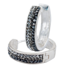Сребърни обеци Anna с кристали от Sw® AB Crystal