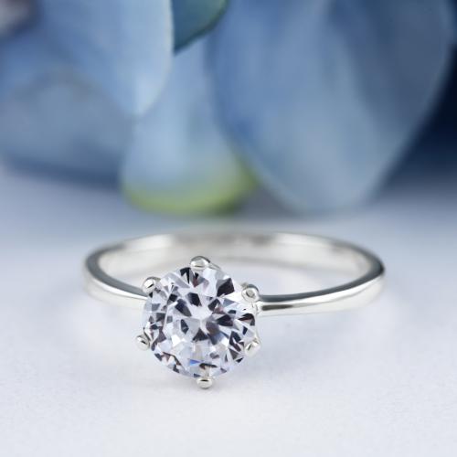 Сребърен пръстен с цирконий Selena