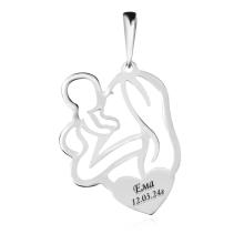 Сребърен медальон Майчина прегръдка Сребърен медальон Майчина прегръдка