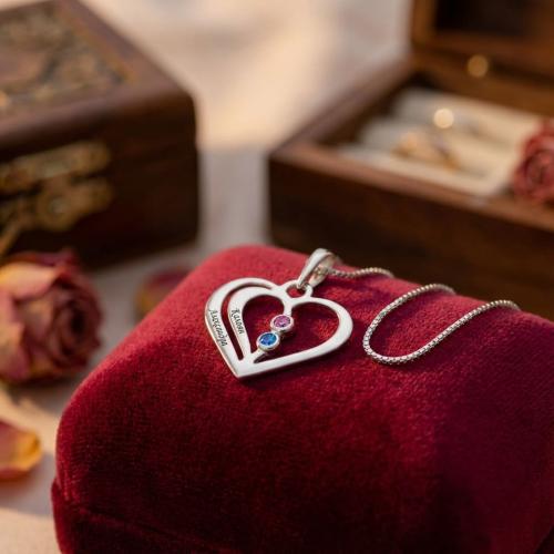 Сребърен Медальон Сърцето на Мама