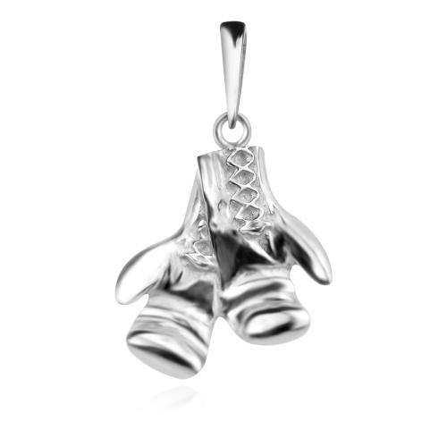 Сребърен медальон Боксови ръкавици