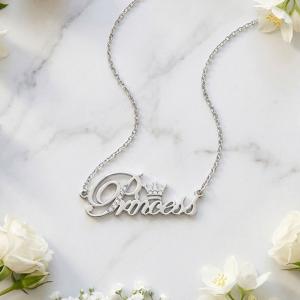 Сребърно колие Princess