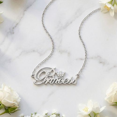 Сребърно колие Princess