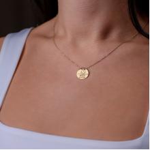 Златно Колие с рождените данни на вашето бебе Златно Колие с рождените данни на вашето бебе