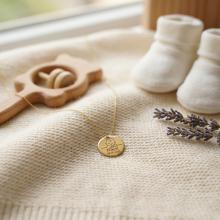 Сребърно Колие с рождените данни на вашето бебе