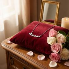 Сребърно колие Amour