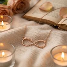 Златно колие с две имена по избор и циркони Златно колие с две имена по избор и циркони