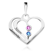 Сребърен Медальон Сърцето на Мама