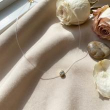 Златно колие Нежен Циркон на корда