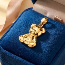 Детски златен медальон Малко Мече