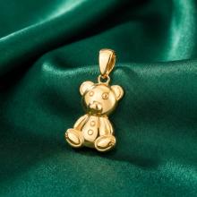 Детски златен медальон Малко Мече