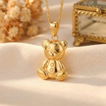 Детски златен медальон Малко Мече