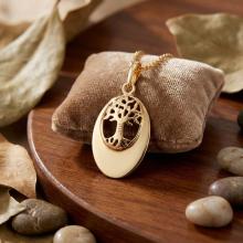 Златен медальон Дървото на живота Златен медальон Дървото на живота