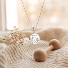 Сребърен медальон Свето Кръщение Сребърен медальон Свето Кръщение