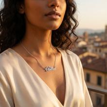 Сребърно колие Princess