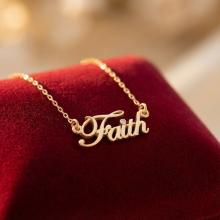 Златно колие Faith
