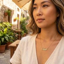 Златно колие Faith