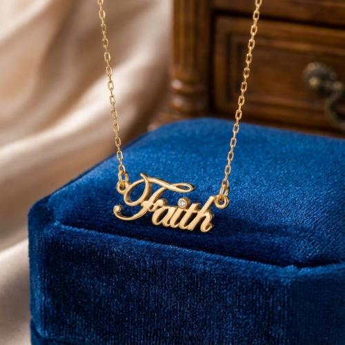 Златно колие Faith