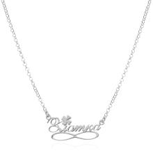 Сребърно колие с безкрайност и име по избор