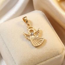 Златно ангелче с циркон Златно ангелче с циркон