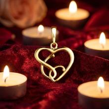 Златен Медальон Сърце