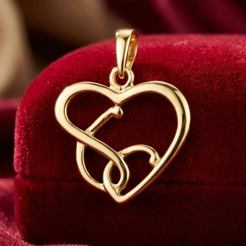 Златен Медальон Сърце