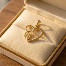 Златен Медальон Сърце