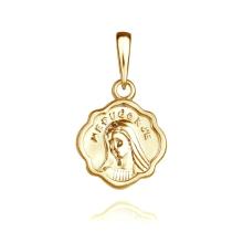 Златен медальон с лика на Света Богородица