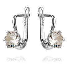Детски Сребърни обеци с циркони 7309