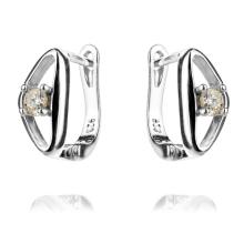 Сребърни обеци с циркони 7312