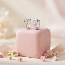 Сребърни обеци с циркони 7314
