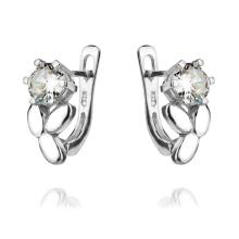 Сребърни обеци с циркони 7317