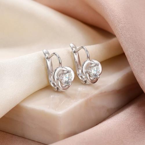 Сребърни Обеци С Циркони 7323