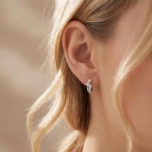 Сребърни Обеци С Циркони 7325