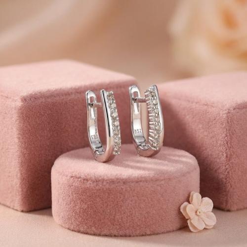 Сребърни Обеци С Циркони 7327