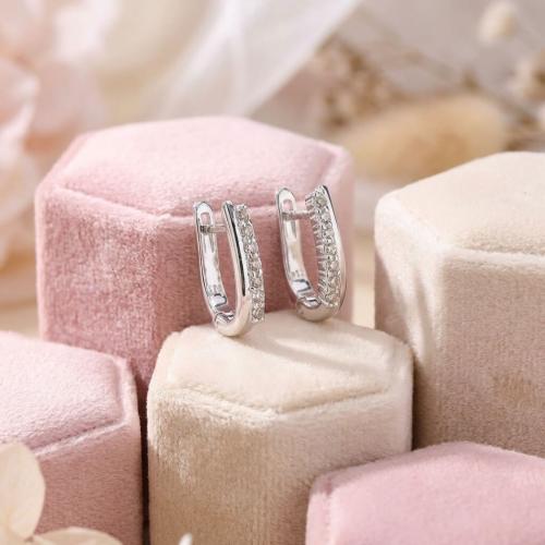 Сребърни Обеци С Циркони 7327