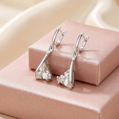 Сребърни Обеци С Циркони 7328