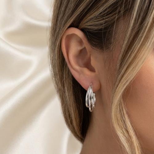 Сребърни обеци 7329