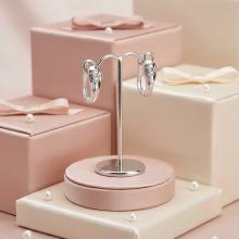 Сребърни обеци с циркони 7334