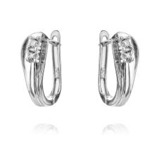 Сребърни обеци с циркони 7334