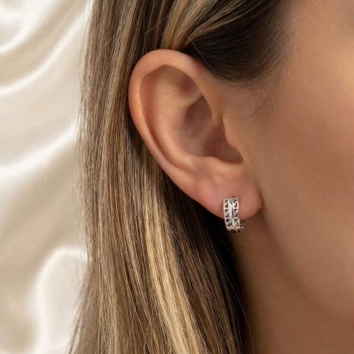 Сребърни обеци 7338