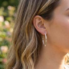 Сребърни обеци 7339