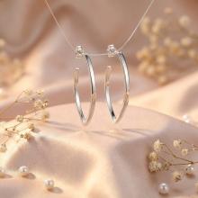 Сребърни обеци 7339