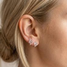 Сребърни обеци 7341