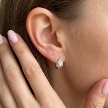 Сребърни обеци 7342