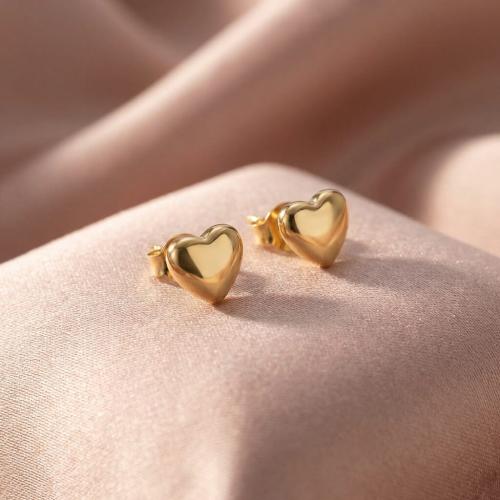 Златни обеци Сърца