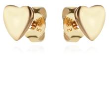 Златни обеци Сърца
