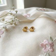 Златни обеци Сърца