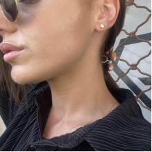 Златни обеци Сърца