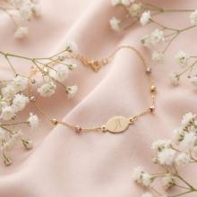 Златна гривна с плочка Дорика